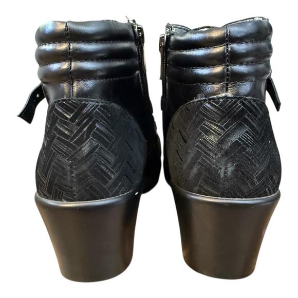 Alegria Indi Black Leather Bootie Women size 40 US 10 - Picture 5 of 7